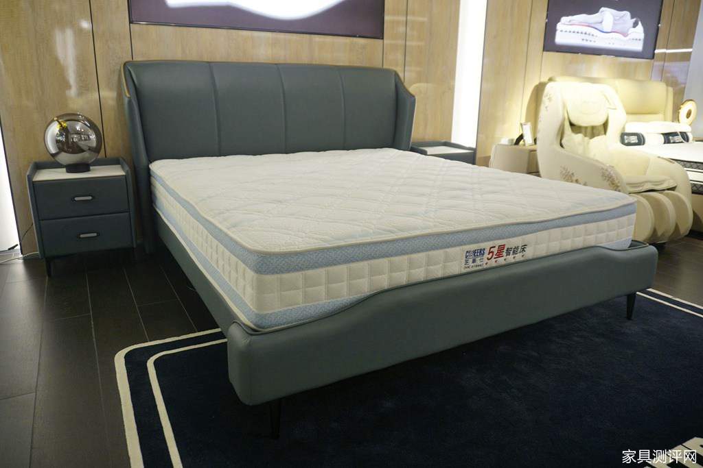 芝华仕智能床测评：半青皮高级床&精致护脊床垫 仪式感和氛围感拉满（型号：贝加尔床架+塞纳河一体式电动床垫）(图1)