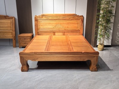 木蜡油工艺老虎脚新古典床！有1.5、1.8、2米。既大气又健 - Room芯家居
