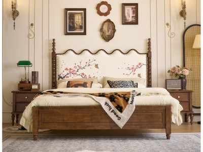 中古风，美式，欧工，法式家具系列，中古风床，美式床 - ��ý���鱨��վ