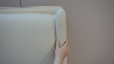 芝华仕5星软床测评：折耳造型显个性 细节加分 满足精致用户所需（型号：馨逸床架）(图6)