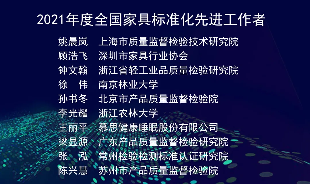 2021年度全国家具行业标准化工作会暨全国家具标准化技术委员会第三届三次全体委员会议成功召开(图8)