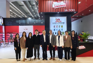 徐祥楠理事长参观第55届中国家博会（广州）办公商用及设备配料展(图20)