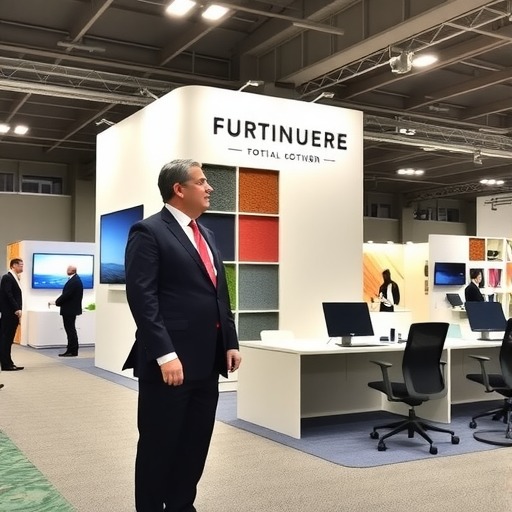 徐祥楠理事长参观第55届中国家博会（广州）办公商用及设备配料展(图27)