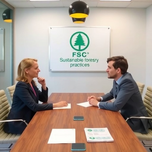 屠祺副理事长兼秘书长会见FSC（森林管理委员会）中国市场发展总监吴德君一行(图2)