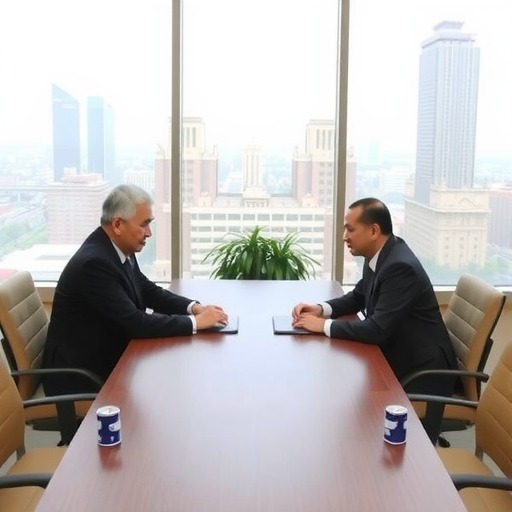 徐祥楠理事长会见九江镇党委书记罗淮东一行