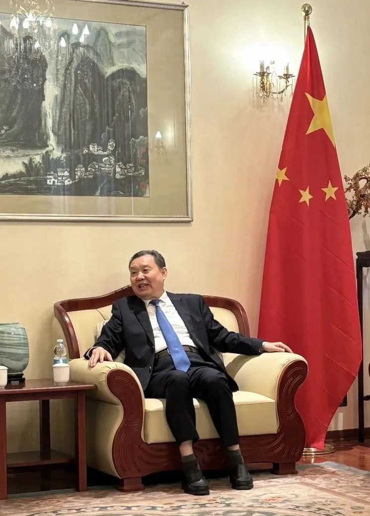 世界家具联合会主席、中国家具协会理事长徐祥楠一行拜访中华人民共和国驻米兰总领事馆(图2)